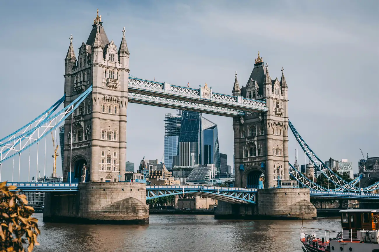 Tower Bridge and the London skyline